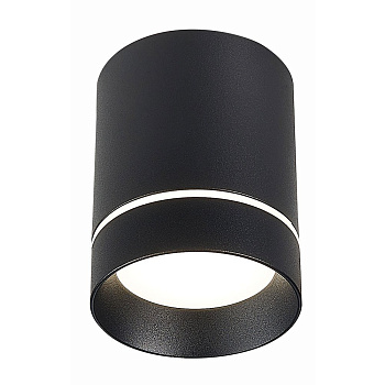ST LUCE  ST115.432.07 Светильник потолочный Черный LED 1*7W 3000K 490Lm Ra>90 120о IP20 D79xH100 170-240V