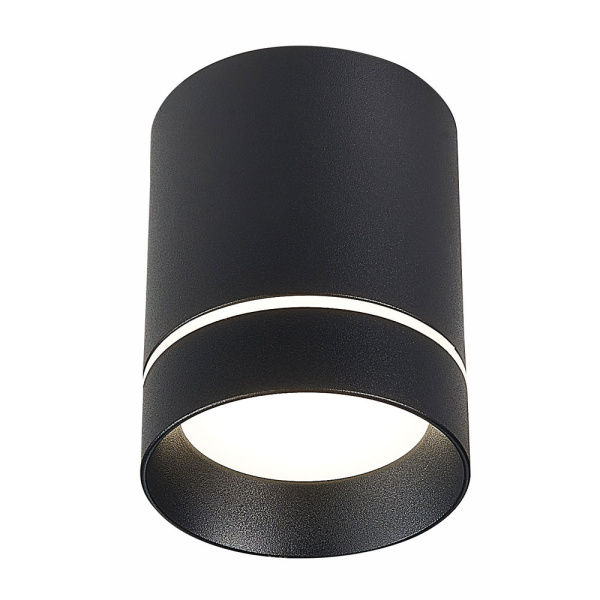 ST LUCE  ST115.432.07 Светильник потолочный Черный LED 1*7W 3000K 490Lm Ra>90 120о IP20 D79xH100 170-240V