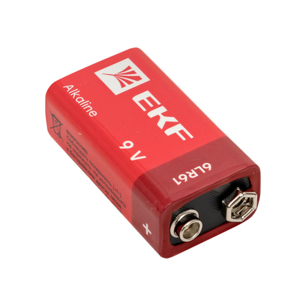 EKF PROxima Алкалиновая батарейка типа 9V(6LR61) блистер 1шт. 9V-BL1 Купить EKF PROxima Алкалиновая батарейка типа 9V(6LR61) блистер 1шт. 9V-BL1