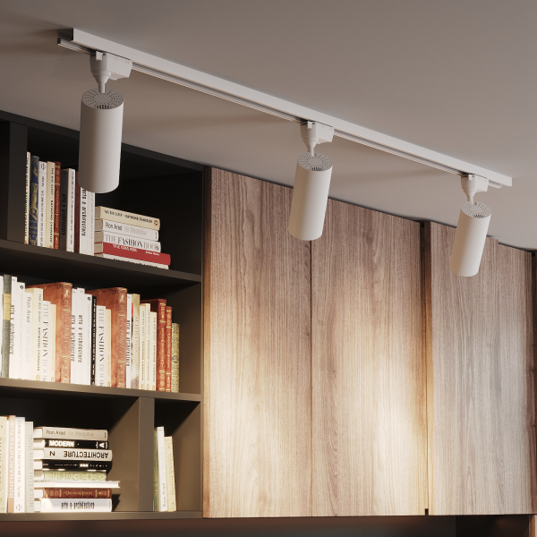 Купить Gauss Светильник трековый цилиндр 16W 1390lm 4000K 180-240V IP20 65*210мм белый угол 24º LED TR066