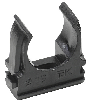 IEK ELASTA Держатель с защёлкой CF16 черный, 100 шт.