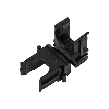 Крепеж-клипса для трубы ø 16 мм, черная (100 шт./уп.) Rexant 28-0116-3