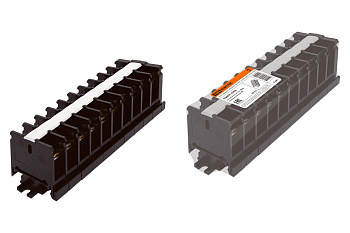 TDM Блок зажимов наборный БЗН 30А на DIN-рейку 10 пар SQ0531-0203