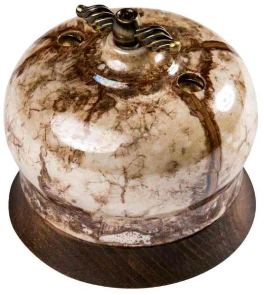 BIRONI Фаберже Керамика Мрамор золото Выключатель проходной 1-кл B2-201-090/18