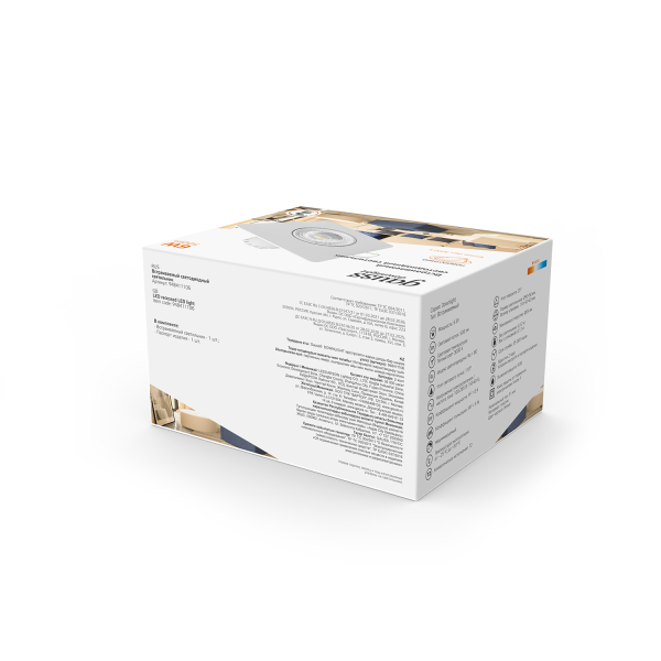 Купить Gauss Светильник Downlight квадрат 6W 500lm 3000K 100-265V IP20 монтаж Ø65 90*56мм белый LED 948411106