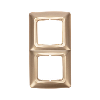 DEA Рамка 2-я горизонтальная Золотой Металлик KRANZ KR-78-0316