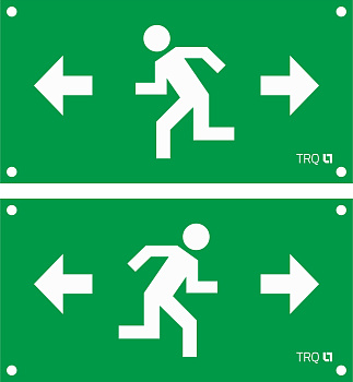 СТ ПЭУ 020 Аварийный выход налево/направо (260х130) РС-M /комплект, 2шт./ MIZAR STANDARD пиктограмма 2502003290