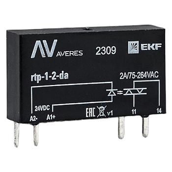 EKF Averes Реле твердотельное однофазное RTP 2 А, для разъема РM slim 23/1 EKF