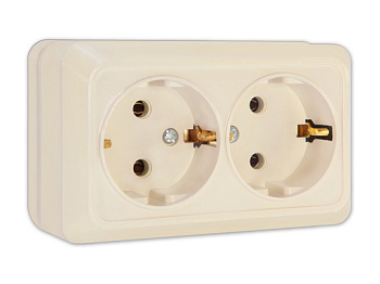 UNIVersal "Олимп" Розетка "Слоновая кость" 2-ая с/з Б-О0128