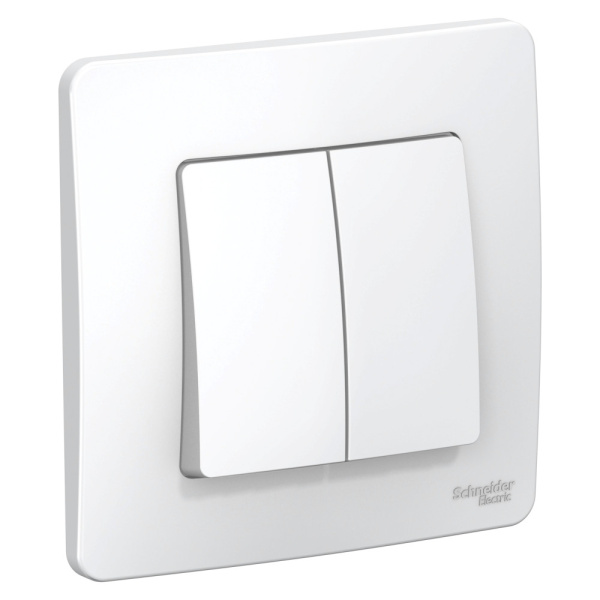 Systeme Electric Blanca внутр Бел Выключатель 2-клавишный, 10А, 250B