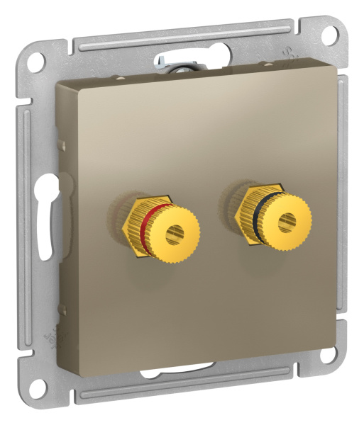 Купить Systeme Electric AtlasDesign Шампань Аудиорозетка двухместная