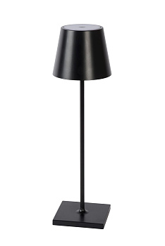 Lucide JUSTIN Лампа настольная Outdoor Ø 11 cm LED Dim. 1x2,2W 3000K IP54 Black 27888/04/30