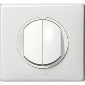 Legrand DIY Celiane Бел Переключатель двухклавишный на два направления 696903
