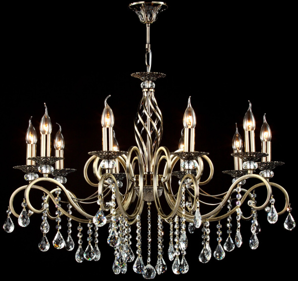 Купить Maytoni Royal Classic Grace Латунь Люстра 10xE14 60W RC247-PL-10-R