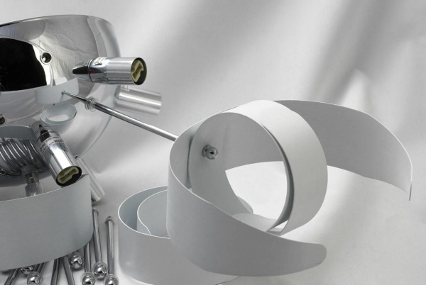 Купить Lussole LOFT Металл Хром / белый Без плафона Люстра G9 40W LSA-5927-09