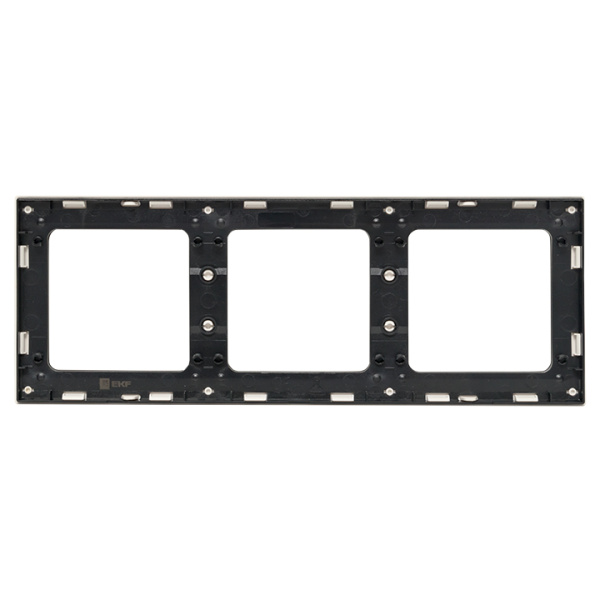 Купить EKF PROxima Стокгольм Белый Линяя черная Рамка 3-ая