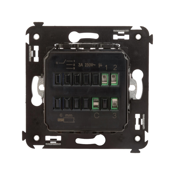 Купить DKC Механизм управления вентиляторами в стену, "Avanti", "Черный матовый"