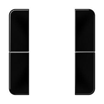 JUNG комплект накладок 2гр черный CD502TSASW