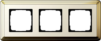 Gira ClassiX Латунь/Кремовый Рамка 3-ая 0213633