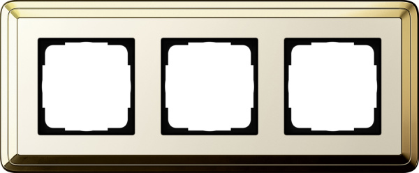 Gira ClassiX Латунь/Кремовый Рамка 3-ая 0213633