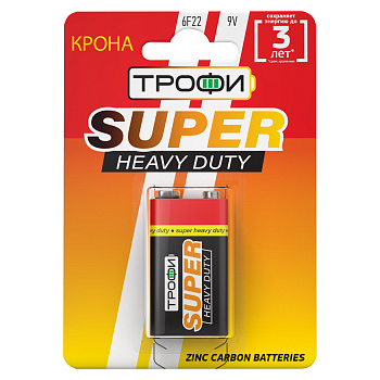 ЭРА Элемент питания  Трофи 6F22-1BL Б0023144