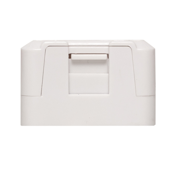 Купить EKF TeraLINK PRO Корпус настенной розетки TeraLINK PRO на 1 модуль Keystone со шторкой и маркером белый