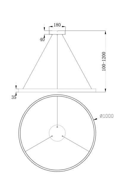 Maytoni Technical Подвесной светильник Черный MOD058PL-L54B4K Купить Maytoni Technical Подвесной светильник Черный MOD058PL-L54B4K