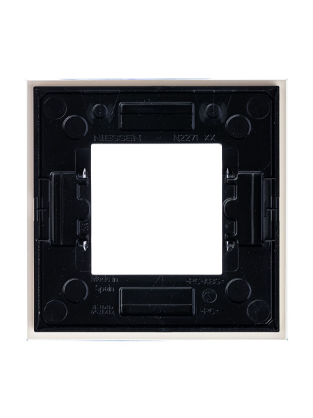 Купить ABB NIE Zenit Стекло белое Рамка 1-я 2 мод 2CLA227100N3001