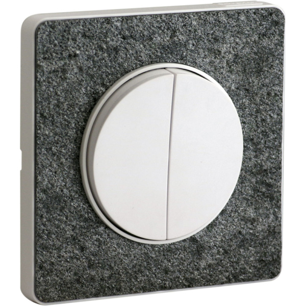 Купить SE Odace Черный фосфор/Бел Рамка 1-я S52P802T