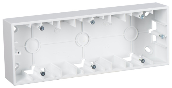 Simon 15 Белая Коробка 3-ая для наружного монтажа 1590753-030