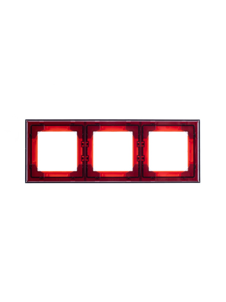 Купить ABB EPJ Levit Оранжевый / дымчатый чёрный Рамка 3 поста 2CHH015030A6066