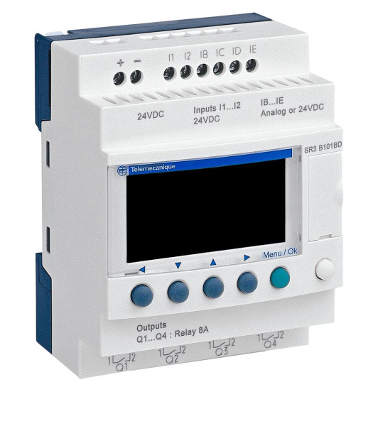 Купить SE Zelio Logic Интеллектуальное реле 10 I/O 24V (DC) SR3B101BD
