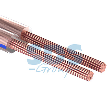 Кабель акустический, 2х 1.50 мм², прозрачный BL, 5 м. Rexant 01-6206-3-05