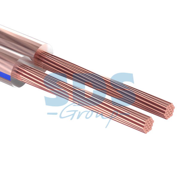 Кабель акустический, 2х 0.50 мм², прозрачный BL, 20 м. Rexant 01-6203-3-20