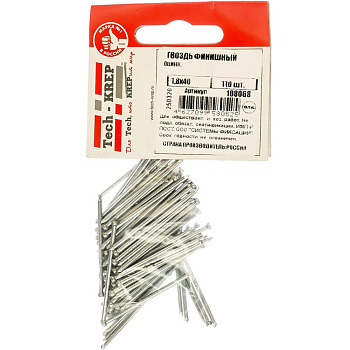 Tech-Krep Гвоздь финишный оцинк. 1,8х40 (110 шт) - пакет 108068