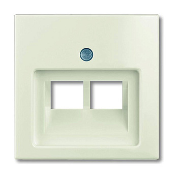 ABB BJB Basic 55 Беж Накладка 2-ой ТЛФ/комп розетки наклонной 2CKA001753A0097