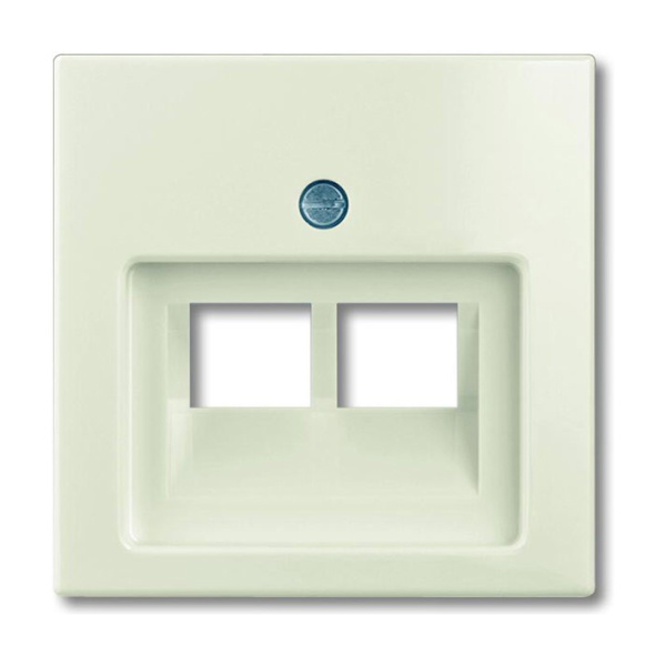 ABB BJB Basic 55 Беж Накладка 2-ой ТЛФ/комп розетки наклонной 2CKA001753A0097