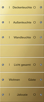 Gira Instabus Комплект клавиш 6 шт., гравировка 2136608