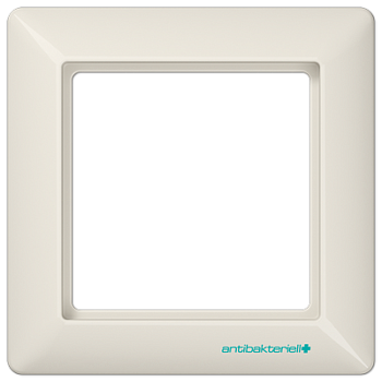 JUNG AS 500 Бежевая Рамка 1-ая антибактериальная ABAS581