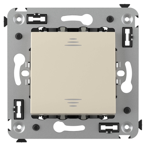 Купить DKC Выключатель одноклавишный в стену, "Avanti", "Ванильная дымка"