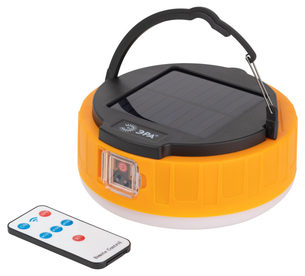 ЭРА Фонарь кемпинговый светодиодный KA-701 "Персей" аккумуляторный, на солнечной батарее + пульт