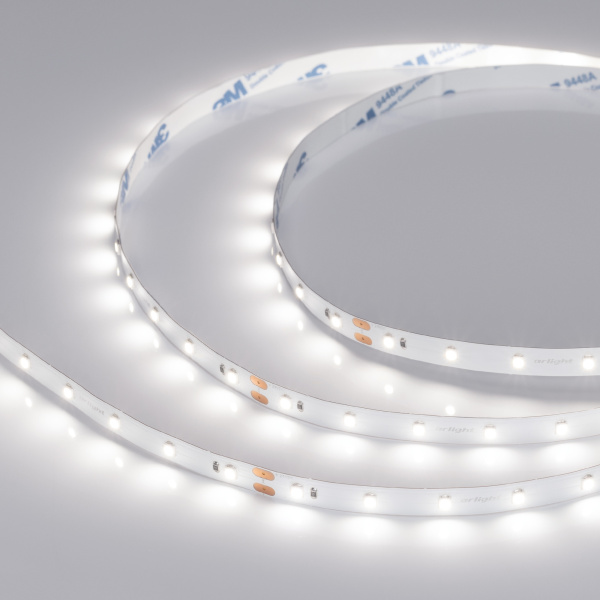 Купить Arlight Светодиодная лента NT-A60-8mm 24V White6000 (4.8 W/m, IP20, 3528, 5m) (Открытый) 033520