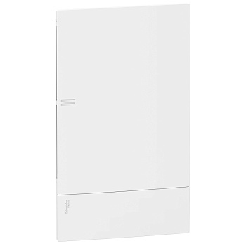 SE RESI9 MP (Mini Pragma) Бокс встраеваемый с белой дверью 3 ряда/36 модулей, IP40, IK07, 63А, 2 клеммы, Италия MIP22312