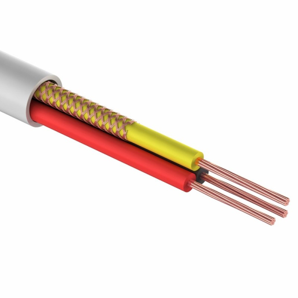 Шнур комбинированный ШВЭВ (ШСМ) 3x0.12мм², 200м., белый Rexant 01-4033