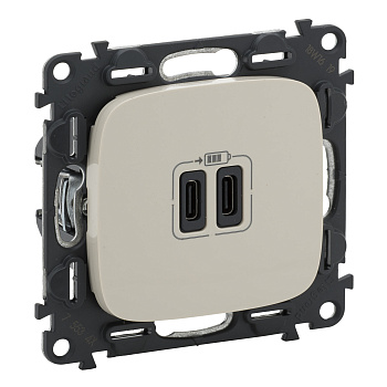 Legrand Vln-a Слоновая кость Зарядка USB C-C 755346
