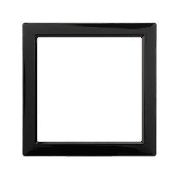 DKC Декоративная вставка для металлических рамок Avanti черная, 1 пост (2 мод.)