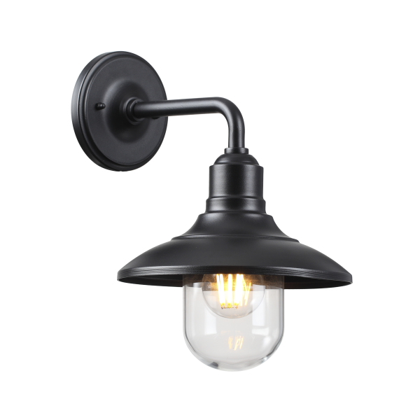 Купить Odeon Light 4965/1W NATURE ODL22 579 черный/стекло Ландшафтный настен.светильник E27 1*60W IP44 CAMPA