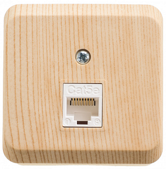 Systeme Electric Этюд наруж Сосна Розетка компьютерная RJ45 кат.5E