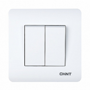 CHINT 2-клавишный проходной выключатель 10А 250В