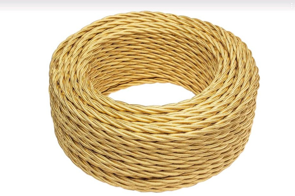 BIRONI Золото глянец Витой провод 3*2,5 150м B1-435-079-150